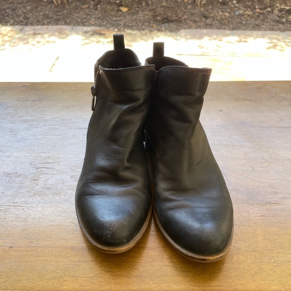 Lucky Brand Basel Leather Ankle Booties Size 6 - Picture 2 of 8